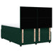 Pat box spring cu saltea, verde închis, 140x200 cm, catifea - WALTI WALTI