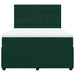 Pat box spring cu saltea, verde închis, 140x200 cm, catifea - WALTI WALTI