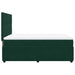 Pat box spring cu saltea, verde închis, 140x200 cm, catifea - WALTI WALTI