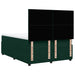 Pat box spring cu saltea, verde închis, 140x200 cm, catifea - WALTI WALTI