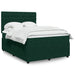 Pat box spring cu saltea, verde închis, 140x200 cm, catifea - WALTI WALTI