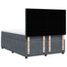 Pat box spring cu saltea, gri închis, 140x200 cm, catifea - WALTI WALTI