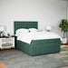 Pat box spring cu saltea, verde închis, 140x200 cm, catifea - WALTI WALTI