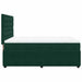 Pat box spring cu saltea, verde închis, 140x200 cm, catifea - WALTI WALTI