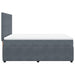 Pat box spring cu saltea, gri închis, 160x200 cm, catifea - WALTI WALTI