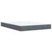 Pat box spring cu saltea, gri închis, 160x200 cm, catifea - WALTI WALTI