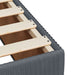 Pat box spring cu saltea, gri închis, 160x200 cm, catifea - WALTI WALTI
