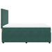 Pat box spring cu saltea, verde închis, 160x200 cm, catifea - WALTI WALTI