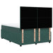 Pat box spring cu saltea, verde închis, 160x200 cm, catifea - WALTI WALTI
