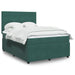 Pat box spring cu saltea, verde închis, 160x200 cm, catifea - WALTI WALTI