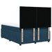 Pat box spring cu saltea, albastru închis, 160x200 cm, catifea - WALTI WALTI