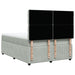 Pat box spring cu saltea, gri deschis, 160x200 cm, catifea - WALTI WALTI