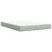 Pat box spring cu saltea, gri deschis, 160x200 cm, catifea - WALTI WALTI
