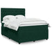 Pat box spring cu saltea, verde închis, 160x200 cm, catifea - WALTI WALTI