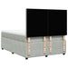 Pat box spring cu saltea, gri deschis, 160x200 cm, catifea - WALTI WALTI