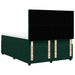 Pat box spring cu saltea, verde închis, 160x200 cm, catifea - WALTI WALTI