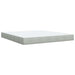 Pat box spring cu saltea, gri deschis, 180x200 cm, catifea - WALTI WALTI