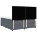 Pat box spring cu saltea, gri închis, 180x200 cm, catifea - WALTI WALTI