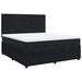 Pat box spring cu saltea, negru, 180x200 cm, catifea - WALTI WALTI