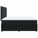 Pat box spring cu saltea, negru, 180x200 cm, catifea - WALTI WALTI
