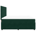 Pat box spring cu saltea, verde închis, 180x200 cm, catifea - WALTI WALTI