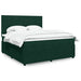 Pat box spring cu saltea, verde închis, 180x200 cm, catifea - WALTI WALTI