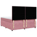 Pat box spring cu saltea, roz, 180x200 cm, catifea - WALTI WALTI