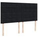 Pat box spring cu saltea, negru, 180x200 cm, catifea - WALTI WALTI