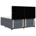 Pat box spring cu saltea, gri închis, 180x200 cm, catifea - WALTI WALTI
