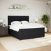 Pat box spring cu saltea, negru, 180x200 cm, catifea - WALTI WALTI