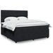 Pat box spring cu saltea, negru, 180x200 cm, catifea - WALTI WALTI