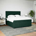 Pat box spring cu saltea, verde închis, 180x200 cm, catifea - WALTI WALTI