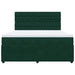 Pat box spring cu saltea, verde închis, 180x200 cm, catifea - WALTI WALTI