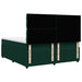 Pat box spring cu saltea, verde închis, 180x200 cm, catifea - WALTI WALTI