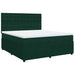 Pat box spring cu saltea, verde închis, 180x200 cm, catifea - WALTI WALTI