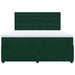 Pat box spring cu saltea, verde închis, 180x200 cm, catifea - WALTI WALTI