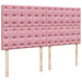 Pat box spring cu saltea, roz, 180x200 cm, catifea - WALTI WALTI