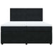 Pat box spring cu saltea, negru, 200x200 cm, catifea - WALTI WALTI