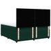 Pat box spring cu saltea, verde închis, 200x200 cm, catifea - WALTI WALTI