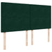 Pat box spring cu saltea, verde închis, 200x200 cm, catifea - WALTI WALTI