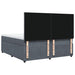 Pat box spring cu saltea, gri închis, 200x200 cm, catifea - WALTI WALTI