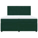 Pat box spring cu saltea, verde închis, 200x200 cm, catifea - WALTI WALTI