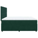Pat box spring cu saltea, verde închis, 200x200 cm, catifea - WALTI WALTI