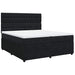 Pat box spring cu saltea, negru, 200x200 cm, catifea - WALTI WALTI