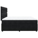 Pat box spring cu saltea, negru, 200x200 cm, catifea - WALTI WALTI