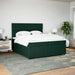 Pat box spring cu saltea, verde închis, 200x200 cm, catifea - WALTI WALTI
