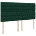 Pat box spring cu saltea, verde închis, 200x200 cm, catifea - WALTI WALTI