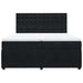Pat box spring cu saltea, negru, 200x200 cm, catifea - WALTI WALTI