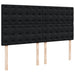 Pat box spring cu saltea, negru, 200x200 cm, catifea - WALTI WALTI
