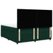 Pat box spring cu saltea, verde închis, 200x200 cm, catifea - WALTI WALTI